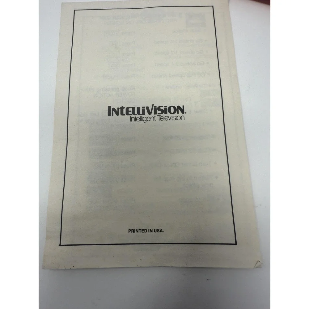 Vintage Sub Hunt Intellivision Video Game 1981 Box Manual Complete CIB‎ Classic